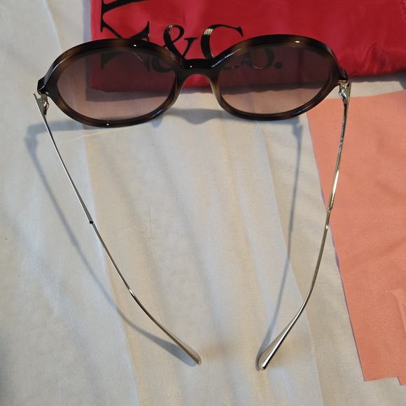 MAX&Co Sunglasses M00109 52F - DARK HAVANA / SHINY PALE GOLD . Size: 56:19:140MM - Picture 8 of 12